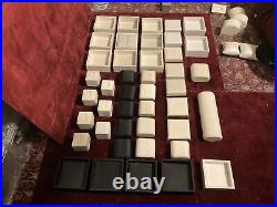 LOT OF 40 Pc PIAGTE Bronze Watch /Earring Holder Display Stand Set Showcase Tray