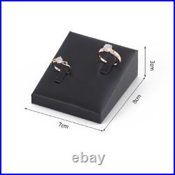 Leather Ring Earrings Pendant Necklace Jewelry Display Stand Showcase Holder