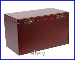 Mahogany Wooden Pen Chest 76 Pens Display Case / Showcase