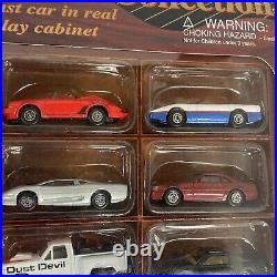 Maisto 1996 SHOWCASE collection 16 Piece Die Cast Cars Wood Display SEALED Rare