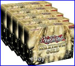 Maximum Gold Box Display of 5 Boxes 1st Edition Sealed Yu-Gi-Oh