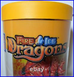 Mega Blocks Fire & Ice Dragons Show Case Masterpiece Display Only One Vhtf Rare