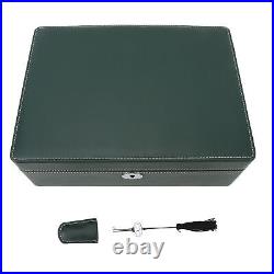 Microfiber Leather Watch Box Display Case Jewelry Storage Box Green 8 Slot New