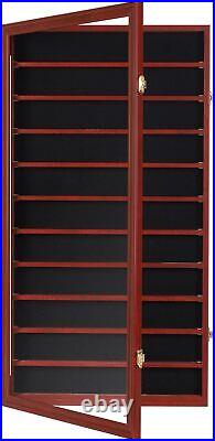 Military Challenge Coin Display Case Poker Chips Holder Wall Cabinet Showcase Ra