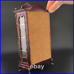 Miniature Showcase Curio Cabinet Display Escaparate Vitrine for 112 dollhouse