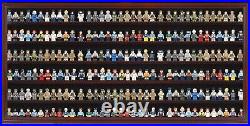 Minifigures Display Case Mahogany 200 Pcs LEGO Figurines Wood Cabinet With Plates