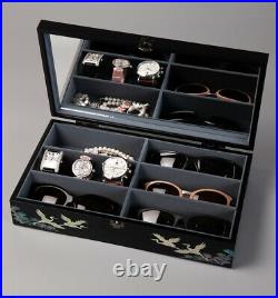 Mother of Pearl Sunglasses Box Eye Glasses Display Storage Show Case Organizer