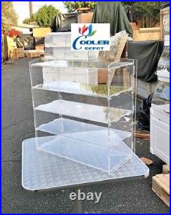 NEW Bakery Showcase Donuts Bagel Pastry Display Case Shelf Counter Top