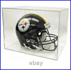 New Full Size NFL Football Helmet Display Cube Cube Showcase Box Shadowbox