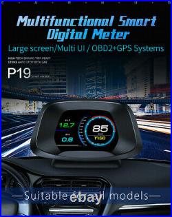 New HUD Head Up Display Projector Car OBD2 GPS Dual Mode Speedometer Plug&Play