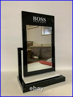 New Hugo Boss Mirror Logo Display Stand Showcase