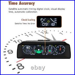 OBD2 GPS HUD Dash Head Up Display Speedometer Slope Meter Inclinometer Compass