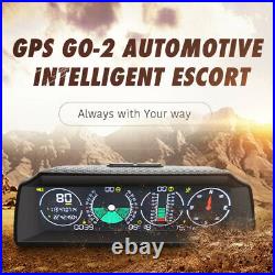OBD2 GPS HUD Dash Head Up Display Speedometer Slope Meter Inclinometer Compass