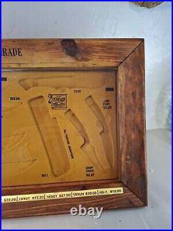 Old Timer, Schrade Uncle Henry Knife Store Countertop Showcase Display Case -