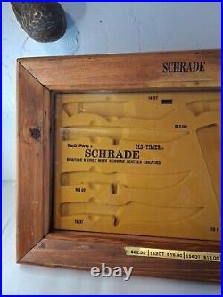 Old Timer, Schrade Uncle Henry Knife Store Countertop Showcase Display Case -