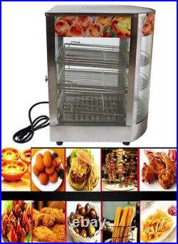 Open Box Commercial Food Heat Egg Tart Showcase Pizza Display Warmer Cabinet
