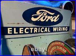 Original Ford Genuine Electrical Wiring Rack Display Vintage V8 Showcase Sign