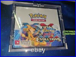 Original Pokemon Evolutions XY Display Sealed in Acrylglas