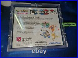 Original Pokemon Evolutions XY Display Sealed in Acrylglas