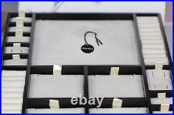 PANDORA Jewelry Dealer Showcase LOT OF 3 Black Tray ring charm necklace earrings