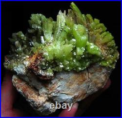 PYROMORPHITE stubby crystal cluster, mineral-BZ088