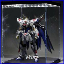 Pack of 2 Display Stand Showcase with LED Light Storage for MG BB Gundam Model