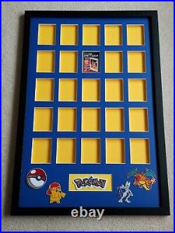 Pokemon 25 Card Display Frame. Showcase Your Favorite Cards. Any Size Case