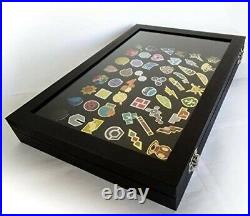 Pokemon Kanto Gym Badges with Glass Lid Display Showcase Pin Badges Set of 50