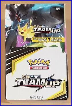 Pokemon Sun & Moon Team Up Retail Display Box with96 (3) Card Booster Packs