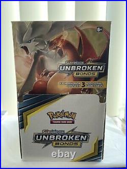 Pokemon Sun & Moon Unbroken Bonds Retail Display Box with90 (3) Card Booster Packs