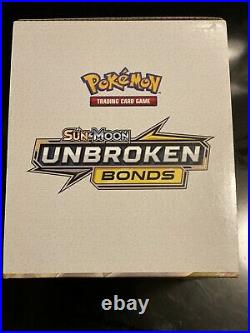 Pokemon Sun & Moon Unbroken Bonds Retail Display Box with96 (3) Card Booster Packs