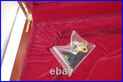 Quality Wood Display Velvet Mint Key Revolver & Pistol Box Case not returnable