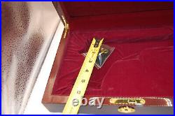 Quality Wood Display Velvet Mint Key Revolver & Pistol Box Case not returnable