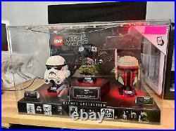 RARE LEGO Display Showcase LEGO Star Wars Helmet Collection 75274, 75276, 75277