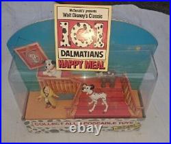 Rare HTF 1991 Mcdonald's 101 Dalmatians Happy Meal Toy Display