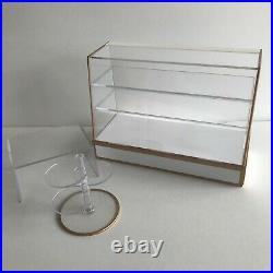 Re-Ment Display Case Cabinet Retired 2006 Petit Sample Series Showcase Complete
