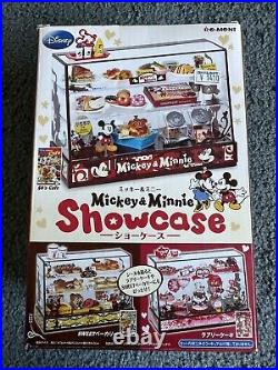 Re-Ment Mickey Minnie Bakery Cafe Sweets Showcase Display Case