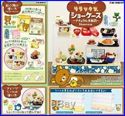 Re-Ment Miniature Sanrio Rilakkuma Display Cabinet Fridge Showcase Set Japan
