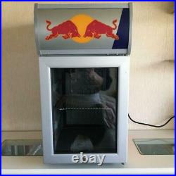 Red Bull Compact Refrigerator Display Showcase AC 100V Used Free Shipping
