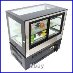 Refrigerated Cake Showcase 220V Display Cabinet 3 Layers Opened Back Door