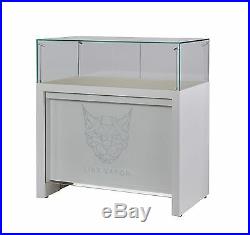 Retail Glass Display Cabinet Counter Glass Showcase Jewelry Display Case W Led