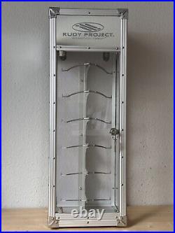 Rudy Project Sunglasses Display Box Showcase Silver Metal Original New