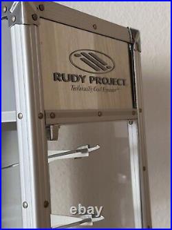Rudy Project Sunglasses Display Box Showcase Silver Metal Original New