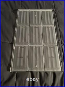 Show Your Slabs Graded Card Frame 9 slabs / Mounts to Wall / PSA Sized