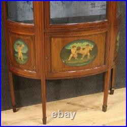 Showcase A Moon Bookcase Exhibitor Furniture Wooden Painting Antique Style