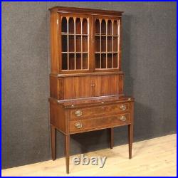 Showcase English Desk Secretary Bookcase IN Antique Style Furniture Vintage 900