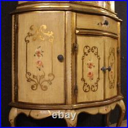 Showcase Golden Antique Style Furniture Vintage Lacquered Cupboard Painted Xx C