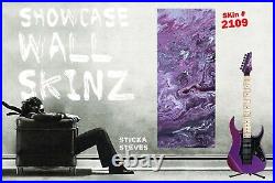 Showcase Skins Removable Wall Skinz Décor Display Panes- Ultra Violet Swirl 2109