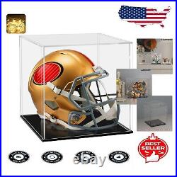 Showcase Your Treasures 14x14 Acrylic Display Box with LED Light and Black Base Showcase Your Treasures 14x14 Acrylic Display Box with LED Light and Black Base