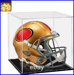 Showcase Your Treasures 14x14 Acrylic Display Box with LED Light and Black Base